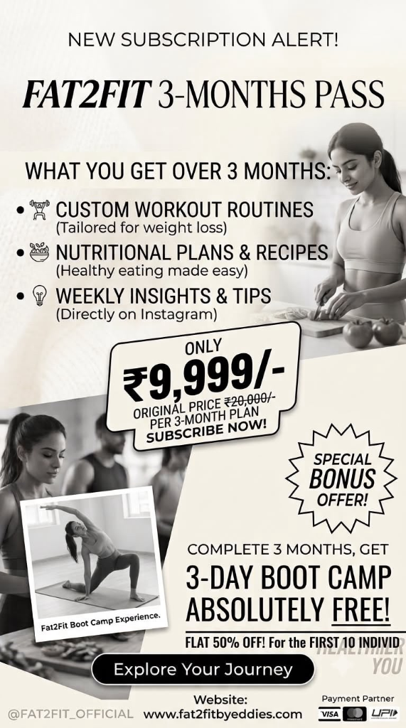 Fat2Fit 3-Months Pass promotion